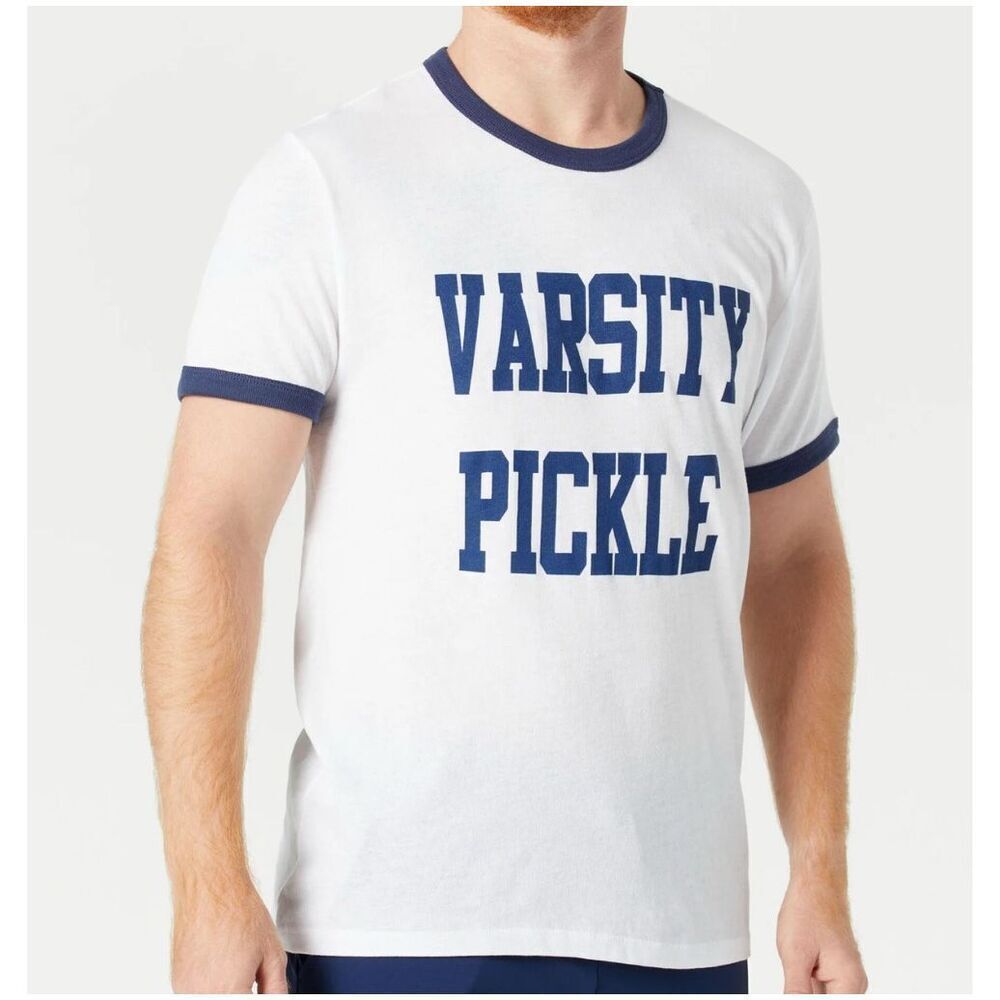 Varsity Pickle Collegiate Ringer T-shirt cotton blend size XL men’s NWT